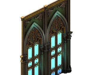 Library - arc archway door 01