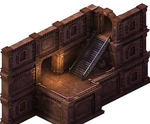 Evil creatures - walls - stairs 01
