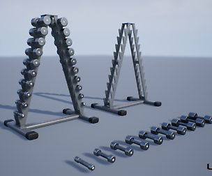 Chrome Dumbbell Rack