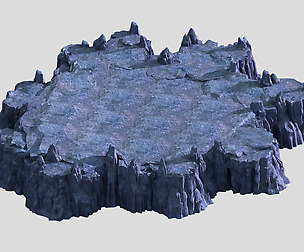 3D map with - Stones 05
