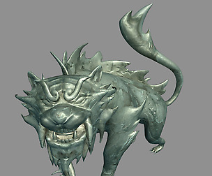 Gang Indoor - Feng Shui Matrix - White Tiger Stone
