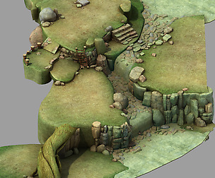 Disney main city - cliff 03