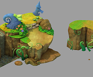 Disney main city - Cliffs 02