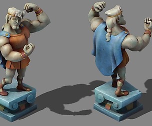 Disney main city - brawn sculpture 03