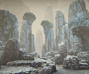 White stones