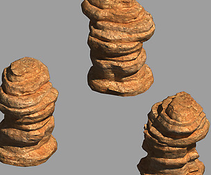 Desert - Mountain - Wind Stone 04