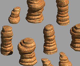 Desert - Mountain - Wind Stone 05