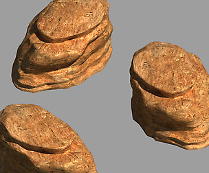 Desert - Mountain - Wind Stone 08
