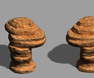 Desert - Mountain - Wind Stone 11