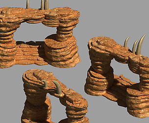 Desert - Mountain - Wind Stone 12
