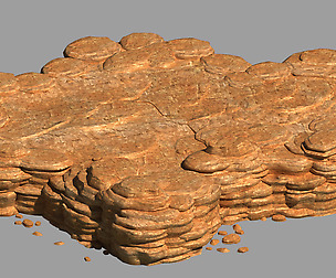 Desert - Mountain - Wind Stone 16