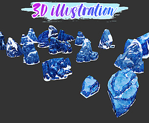Low Poly Stone Illustration Collection Part 6