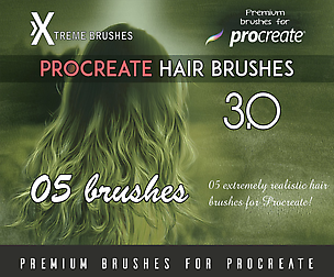 Procreate Hair Brushes 3.0