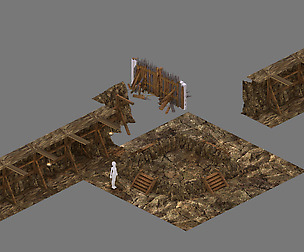 Mine Cave - Stone Wall 02