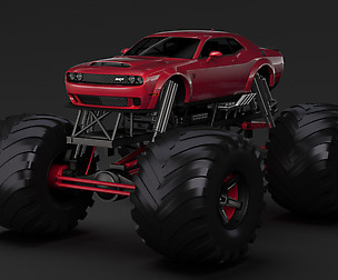 Monster Truck Dodge Challenger Demon