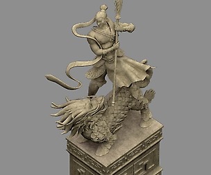 Kirin - Soldier - Warrior Statue
