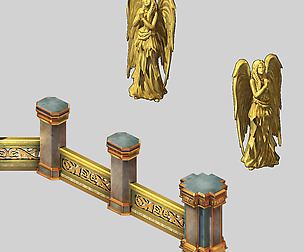 Human Knight District - Statue 01