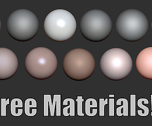 Free Materials for Zbrush!