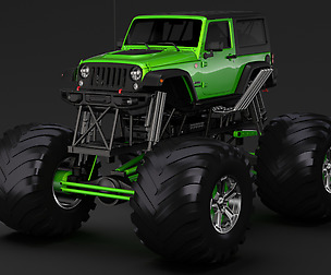 Monster Truck Jeep Wrangler Rubicon Recon