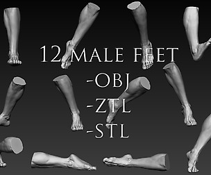 12 Male Feet
