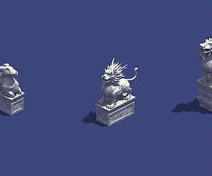 Mountain Stone Sculpture - Animal Stone Statue
