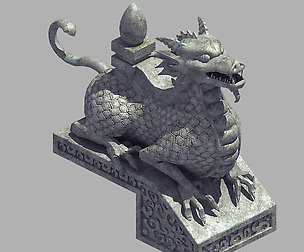 Mountain Stone Sculpture - Animal Stealth 02