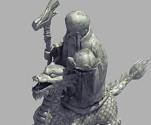 Mountain Stone Sculpture - Animal Statue 03