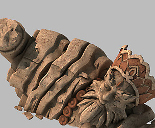 Stone Statue Group - Broken - Buddha Image 04
