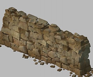 Water caravan - stone wall
