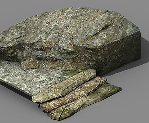 Explore the mountains - Stone ladder 01
