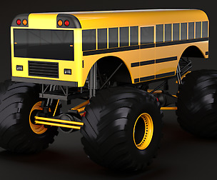 Monster Truck School Bus