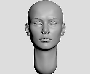 Head of Maldivas woman without hair