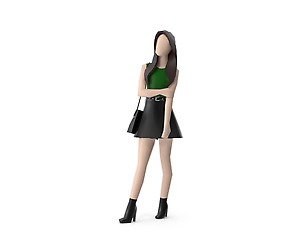 Low Poly Girl 005