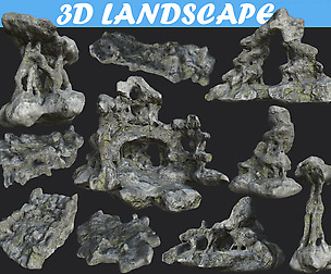 Cave Mossy Rock Modular Pack