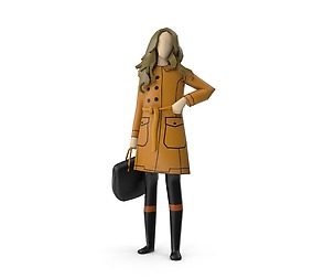 Low Poly Girl 006