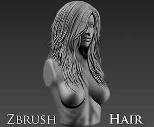 Zbrush Female Hair 1