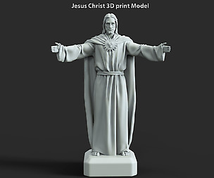 Jesus Christ vol3 statue for 3d print
