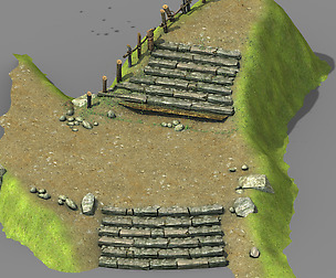 New Village - stone steps
