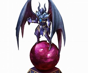 Blood Master District - Devil statue 01