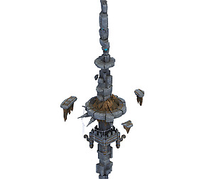 Recruit mountains - large stone columns