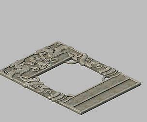 the main city - the city gate - ground relief
