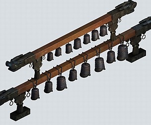 Prehistoric underground palace - bronze - bells 01