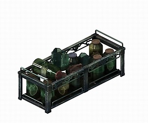 Church Hospital - specimen wooden stand 03