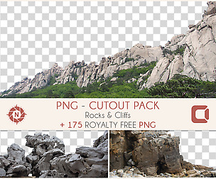 Rocks Cliffs - PNG Photo Pack