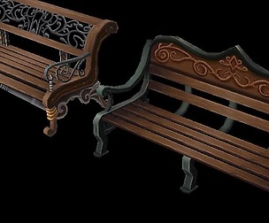 Church Hospital - Benches 01