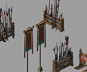 Ring - weapons rack