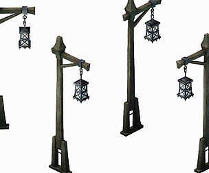 Howling Highlands - lights - wooden bar 01
