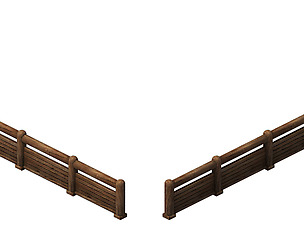 Horse racing area - wooden bar 02