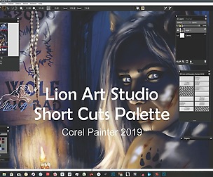 Lion Art Short Cuts Palette Corel Painter