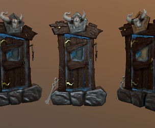 Stylized Old West Door